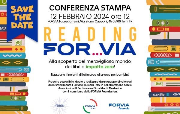 Terni, nuovo progetto sostenibile Reading FOR..VIA