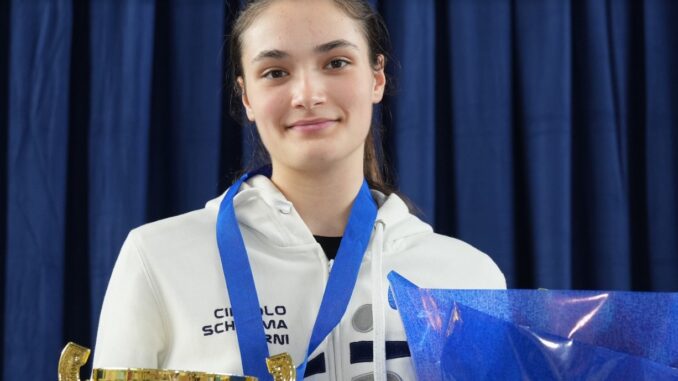 Silvia Liberati, la giovane spadista ternana, convocata per i Campionati Europei