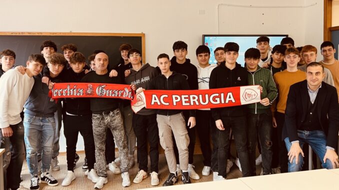 Perugia Calcio presente giornate flessibili Liceo "Alessi" di Perugia