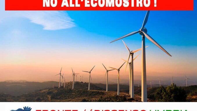Pale eoliche, Dissenso contesta l'ecomostro ipotizzato