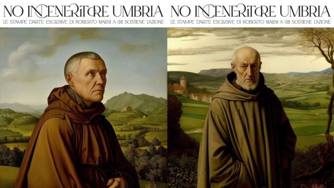 Protesta contro inceneritore, l'Arte di Roberto Malini
