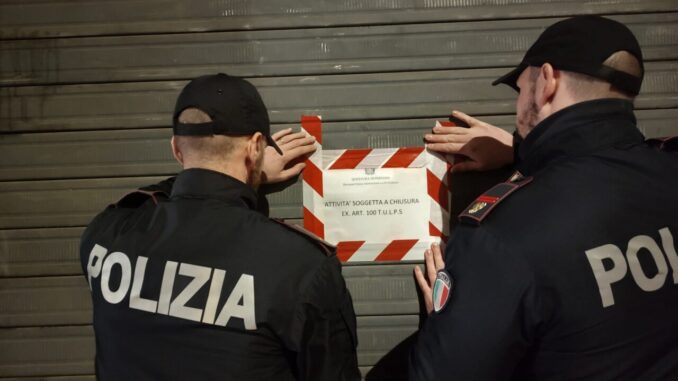 Rissa nei pressi di un locale e il questore lo chiude per 15 giorni