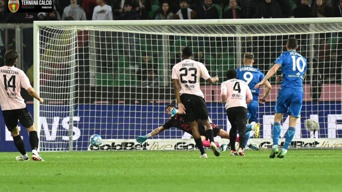 Ternana Sconfigge il Palermo 3-2 gol di Pereiro, Pyyhtiä e Raimondo