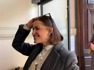 Vittoria Ferdinandi è arrivata a palazzo Cesaroni, alle 12 la conferenza