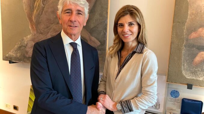 Scoccia incontra il ministro Abodi: «Opportunità ai giovani con lo sport»
