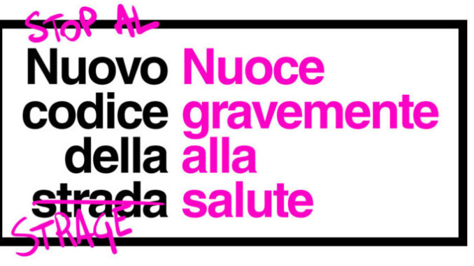 Stop al nuovo “Codice della Strage”. Flash mob in piazza