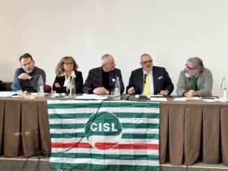 Assessore Fioroni interviene alla riunione Comitato esecutivo CISL