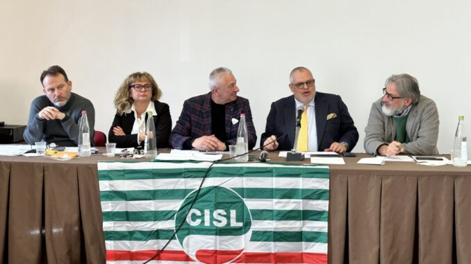 Assessore Fioroni interviene alla riunione Comitato esecutivo CISL