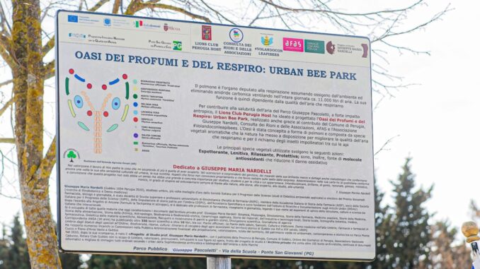 A Ponte San Giovanni a la sua "Oasi dei profumi e del respiro".