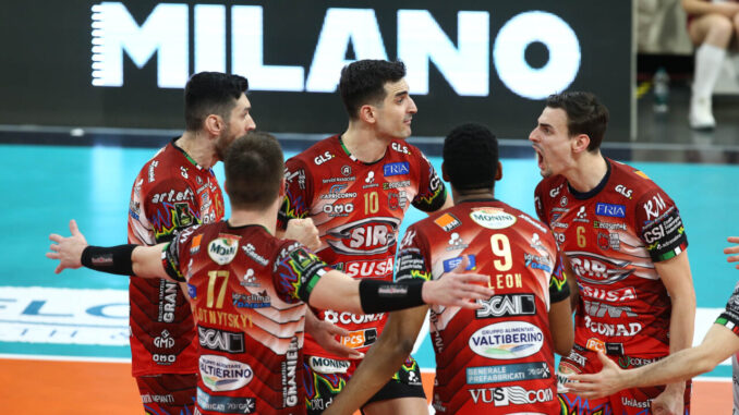 Sir. Chiusa la Superlega con battuta d'arresto. Nei quarti c'è Verona