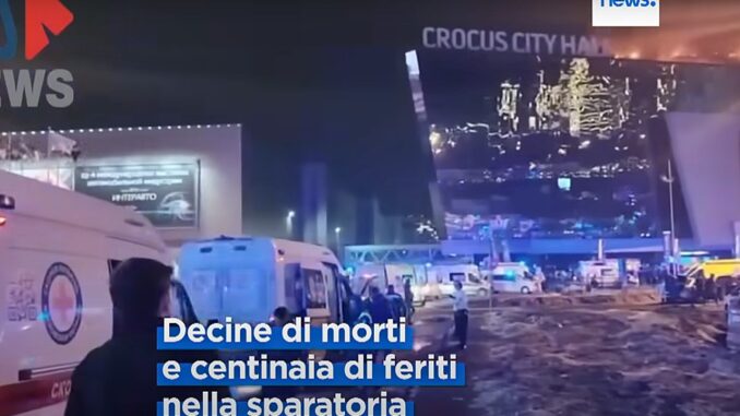 Attentato Mosca, strage nella sala concerti, oltre 60 morti e 145 feriti