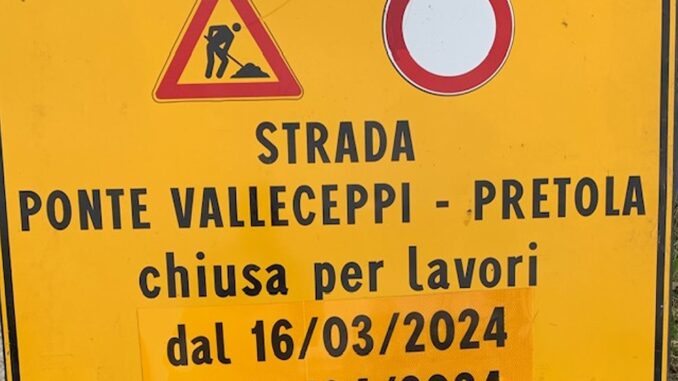 Pretola, paese abbandonato causa chiusura prolungata della strada