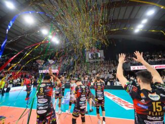 Semifinale playoff contro l’Allianz Milano, la Sir Susa Vim Perugia si aggiudica gara 1