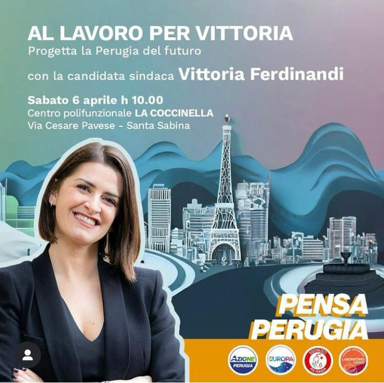 Al lavoro per Vittoria. Progetta la Perugia del Futuro