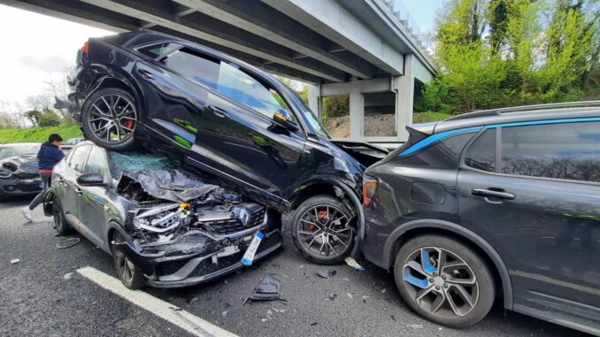Incidente sull’A1 tra Orte e Attigliano, 6 veicoli incastrati