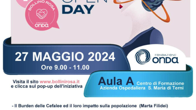 Ospedale Terni: Open Day contro l’emicrania, evento aperto al pubblico