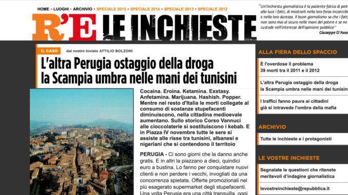 Mia frase su Scampia umbra in mano ai tunisini era citazione di un titolo di Repubblica del 2012
