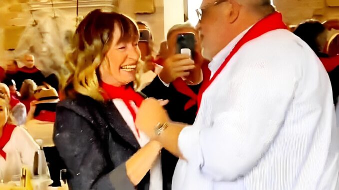 Video virale Fioroni balla con Tesei alla festa dei Ceri