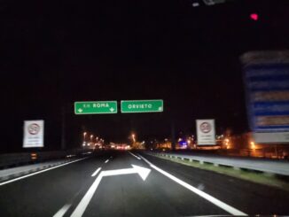 A1 Milano-Napoli, chiusura notturna tra Fabro e Orvieto