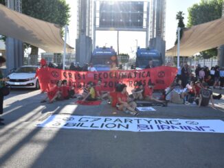 Protesta di Extinction al G7: ingresso Media Center occupato
