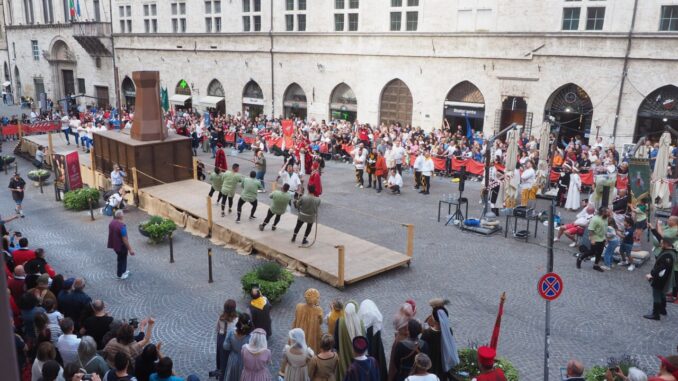 Perugia1416 entra nel vivo con la Mossa alla Torre