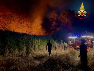 Incendio tra Bomarzo e Attigliano domato: in corso operazioni di bonifica