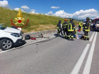 Incidente sulla statale 219 Pian d'Assino strada chiusa e cinque feriti
