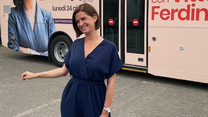 Vittoria Ferdinandi chiude campagna elettorale con bus itinerante