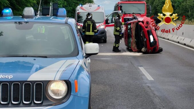 Intervento dei Vigili del Fuoco a Città di Castello