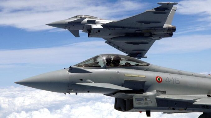 Caccia Eurofighter su Foligno intercettano aereo civile che aveva perso contatto radio
