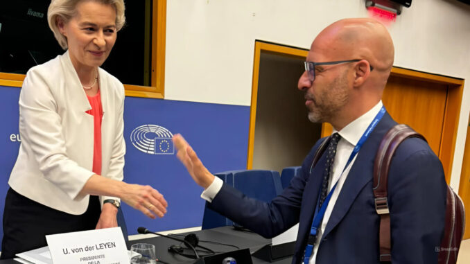 Marco Squarta Vota Contro la Rielezione di Ursula von der Leyen