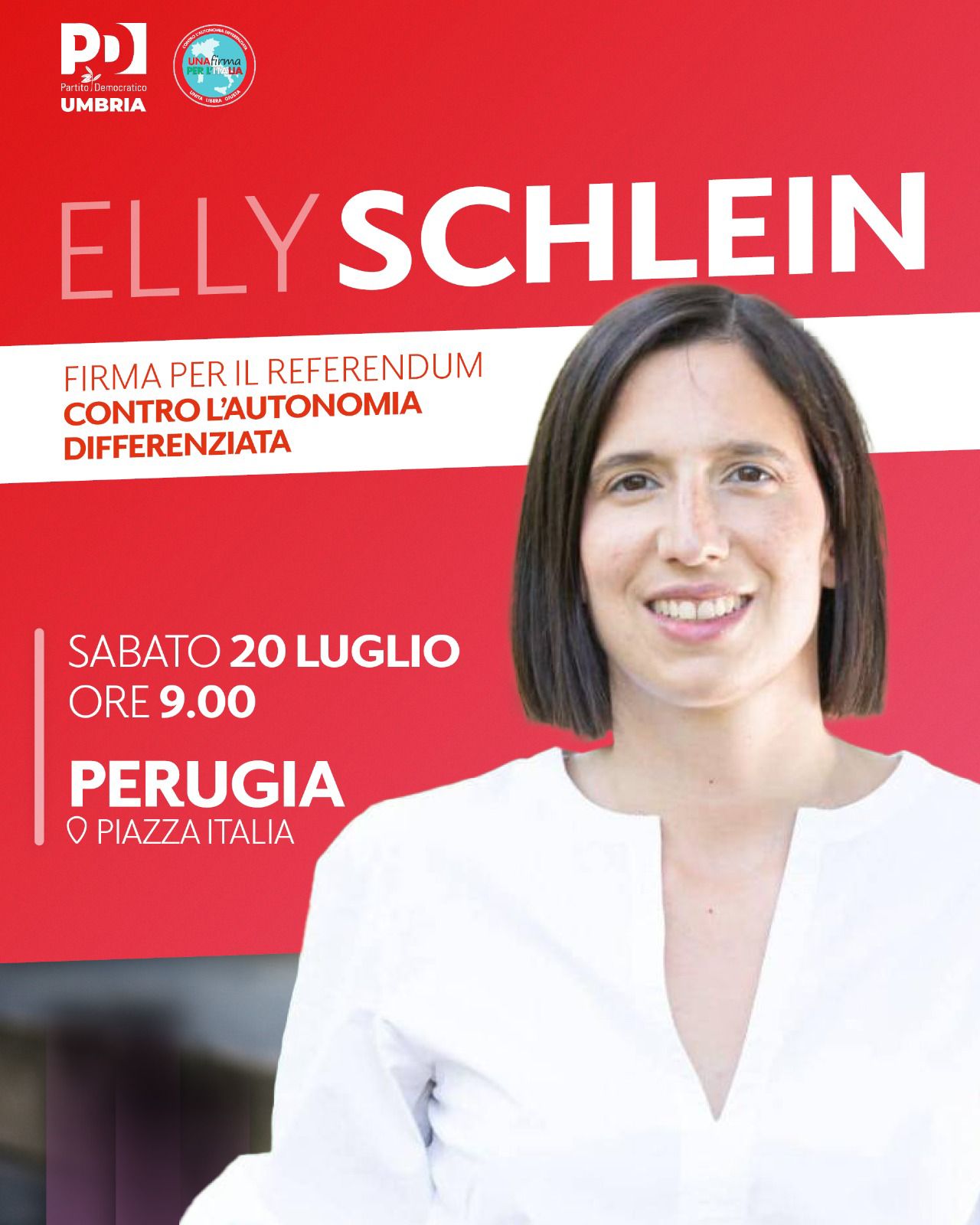La campagna di raccolta firme del Partito Democratico per il referendum abrogativo sulla legge sull'autonomia differenziata ha preso il via a Perugia. La segretaria nazionale del Partito Democratico, Elly Schlein, ha dato il via alla campagna simbolicamente, firmando la richiesta di indizione del referendum popolare.
La segretaria Dem sarà presente a partire dalle ore 9 di sabato 20 luglio, presso il banchetto PD allestito ai giardini di Piazza Italia, per sottoscrivere la richiesta di indizione del referendum popolare.
Il segretario regionale PD, Tommaso Bori, ha espresso orgoglio per la scelta di iniziare la campagna dall'Umbria, una delle aree interne che rappresentano il cuore del nostro Paese. Con la firma della segretaria nazionale, si apre una stagione di impegno politico sul territorio per l'abolizione di una legge che mette in discussione i principi fondativi della Costituzione, quali l'unità e l'indivisibilità della Repubblica, oltre che la coesione nazionale e i principi di uguaglianza e solidarietà.
La campagna si propone di combattere contro una legge che, secondo il Partito Democratico, aumenta la burocrazia al nord e nega le opportunità al sud, dividendo il Paese per un tornaconto elettorale. L'obiettivo è quello di raccogliere le firme necessarie per indire un referendum popolare e abrogare la legge sull'autonomia differenziata.
Calendario:
● 20 luglio: Inizio della raccolta firme a Perugia, con la presenza della segretaria nazionale Elly Schlein