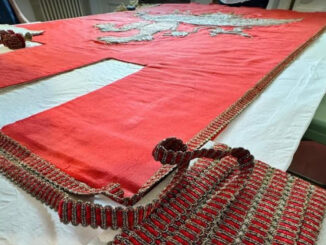 Perugia: Restauro Gonfalone e dell’Agnellino, visita della Sindaca