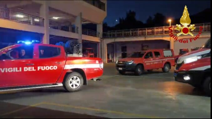 Squadra Antincendio di Terni Interviene in Basilicata