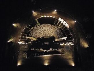 Nuova illuminazione al Teatro romano di Gubbio