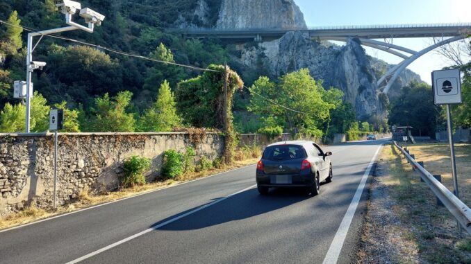 Attivato il Tutor sulla SS209 Valnerina: polemiche e prime multe