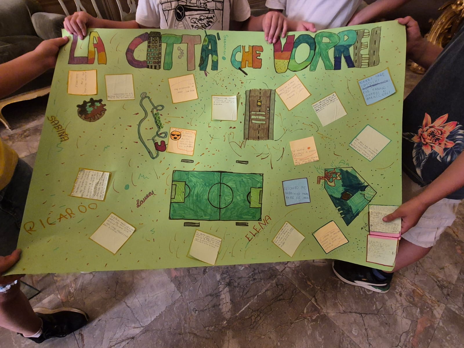 Bambini del "Giovanni Cena" presentano idee alla sindaca