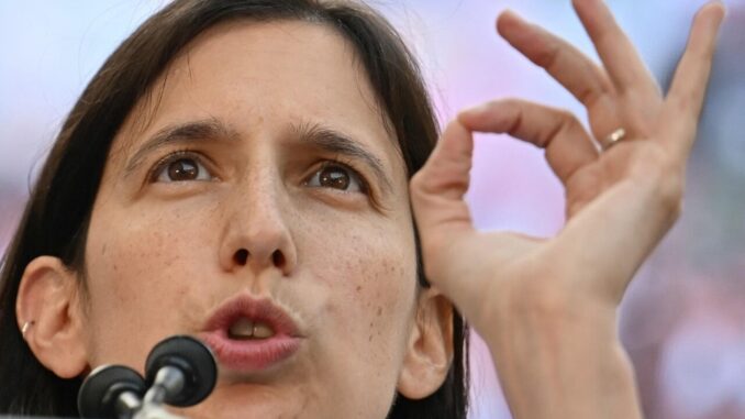 Elly Schlein alla Festa dell'Unità regionale di Umbertide