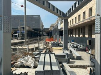 Quasi conclusi lavori pensilina dei binari 1-2 Est a Termini