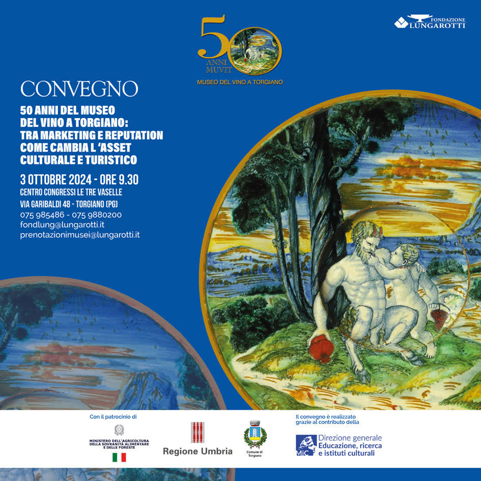 Invito al Convegno 50 anni del Museo del Vino a Torgiano