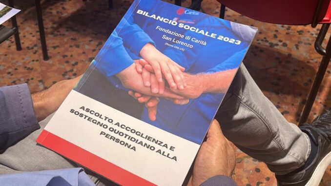 Bilancio sociale 2023 Fondazione di Carità San Lorenzo