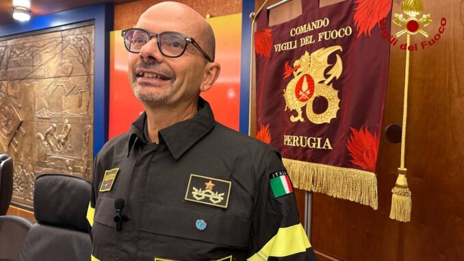 Vigili del fuoco, l’architetto Valter Cirillo è il nuovo Comandante di Perugia