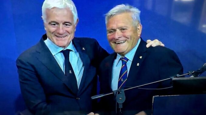 Egiziano Polenzani premiato come benemerito Federazione Rugby