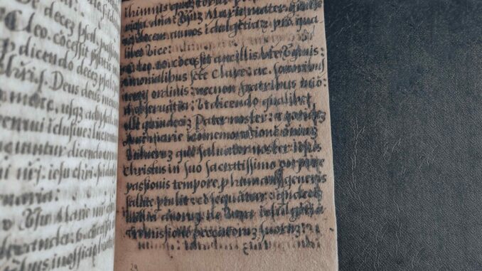 Art Bonus. Restaurato il manoscritto "Le indulgenze di Monteluce"