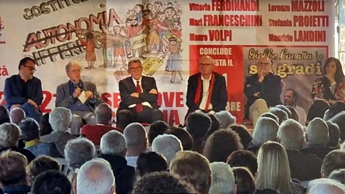 Festa Spi Cgil a Perugia: Landini annuncia un milione di firme