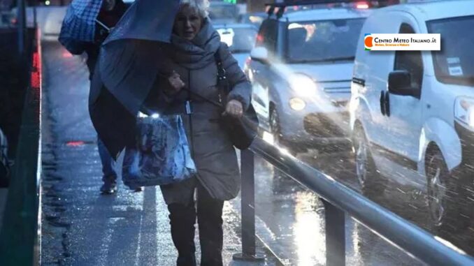Maltempo in arrivo, weekend tra piogge, raffiche e neve in quota