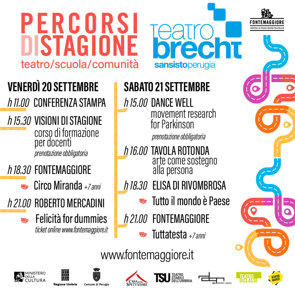 Al Teatro Brecht di San Sisto al via i Percorsi di Stagione 2024/2025