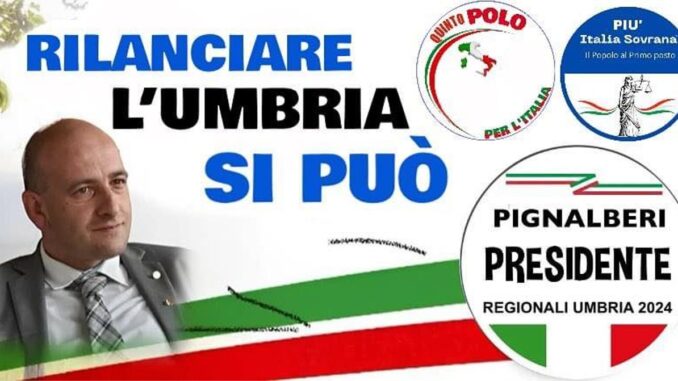 Fabrizio Pignalberi Candidato alla Presidenza dell’Umbria 