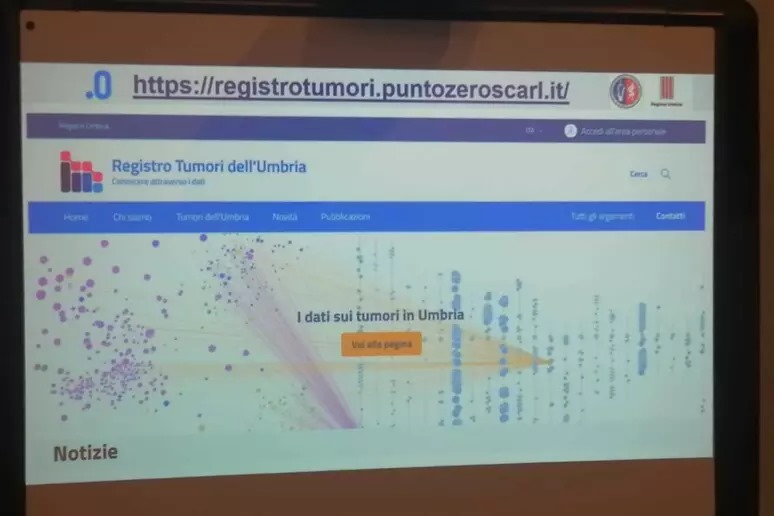Presentato il nuovo portale del Registro Tumori Umbria