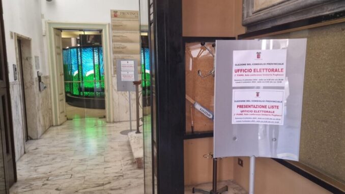 Elezioni di secondo grado per consiglieri provinciali il 29 settembre